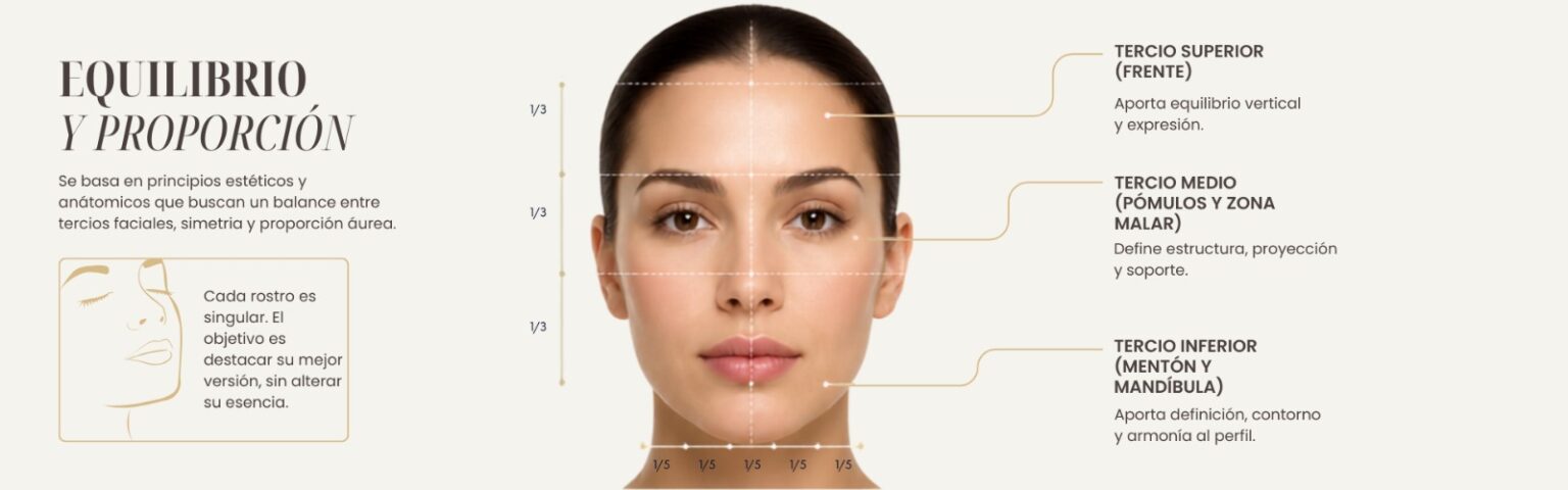 Explicación médica de armonización facial realizada por especialistas para mejorar equilibrio y proporciones del rostro